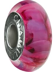 Authentic Chamilia Murano Glass Charm "Fuchsia Dream" - OB-101