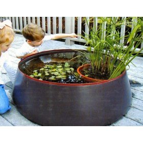 Pop Up Pond 28 Gallon Outdoor Water Garden - Includes 60 gph. Water Pump from Garden Fountains