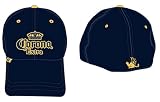Corona Beer Cerveza Hat - Name Logo Navy Blue Flex Fit Baseball Cap