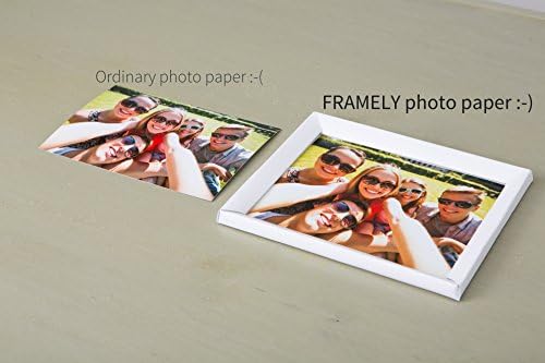 Framely - SELF-FRAMING Photo Paper. 20 Premium Sheets.