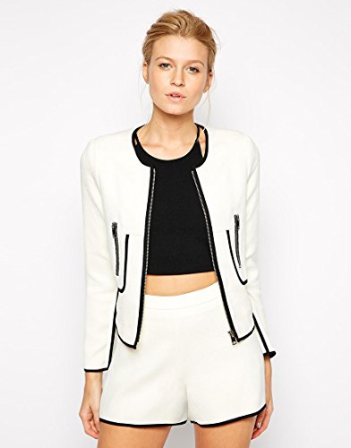 Forever Unique Adriana Short Suit Set with Contrast Piping 並行輸入品