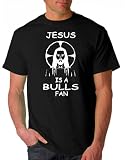JESUS IS A BULLS FAN BASKETBALL TEE SHIRT
