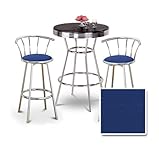 IMAGE OF Chrome Bar Table & 2 Chrome 29