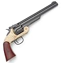 M1869 Schofield Revolver with Black / Brass Finish Frame - Replica of Classic Old West Pistol Used by U.S. Cavalry, Wells Fargo Agents, and Frank James - Nice Prop Gun