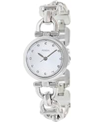 Fossil Womens ES3348 Olive Analog Display Analog Quartz Silver Watch