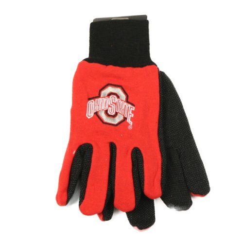 Ohio State Buckeyes Jersey / Gripper Palm Gloves (One Size Fits Most Ages 15+)