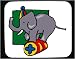 Mouse Pad with balancing, elephant, ball, performing, animal, entertainment Image
