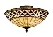 Angel Wing 3-Light Semi-flush in Classic Bronze