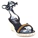 Franco Sarto Herbal Black sandals