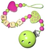 Produkt-Bild: Schnullerkette mit Name Ornament lemon