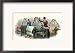 Lowell Girls Weaving in Massachusetts Textile Mills, c.1850 Framed Art Poster Print, 18x18