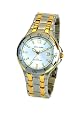 Pierre Cardin B076 Gents Two Tone Bracelet Watch with Silver Dial and Date