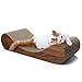 ScratchMe Cat Scratcher Cardboard Lounge Bed, Cat Scratching Post with Catnip, Durable Board Pads Prevents Furniture Damage
