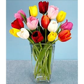 Mother's Day Flowers - Tulips for Mom with Vase