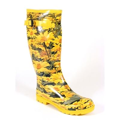 Yellow Daisy Wellies Ladies Wellingtons