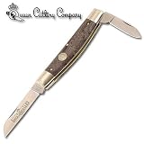 Queen Folding Knife Large Congress Birdseye Maple