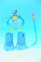 Tauchset Pinguin/Fisch in Tasche
