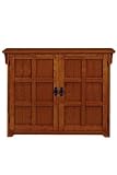 Craftsman Shoe Storage 2-door 60-pair Dark Oak