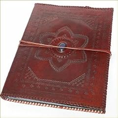 Exklusives Fotoalbum aus Leder - Lederbuch Hochzeitsalbum Lederalbum - handgesch�pftes Papier (34 x 26 cm) *KOSTENLOSE LIEFERUNG*