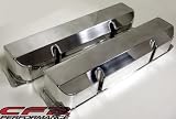 1958-88 Mopar Big Block 383-426-440 Fabricated Aluminum Wedge Valve Covers w/o Holes - Smooth