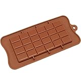 Freshware CB-607BR Silicone Break-Apart Chocolate, Protein and Energy Bar Mold