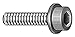 M5-0.80 x 10mm, Cylindrical Flanged, Socket Head Cap Screw, Class 12.9, Steel, Black Oxide Finish, 2