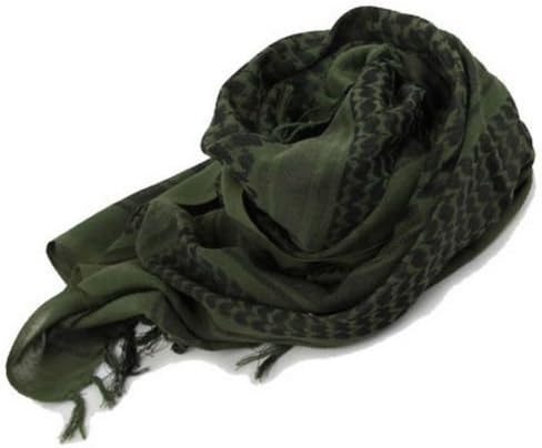 New Fashion Multi-use Cotton Military Tactical Scarf Wrap Arab Shemagh Keffiyeh Mask Bandanas Green
