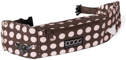Chocolate W/pink Polka Dots Doog Walkie Belt