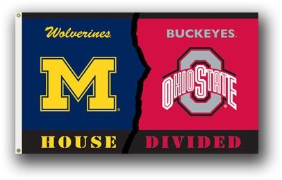 Ohio State Buckeyes vs. Michigan Wolverines 3' x 5' Rivalry Flag