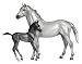Breyer Classics Grey Thoroughbred and Foal Set