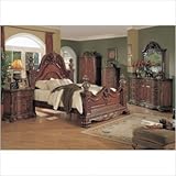 Kelsey Panel Bedroom Set in Dark Cherry Size: Queen