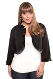 Torrid Plus Size Black Satin Ruffle Shrug