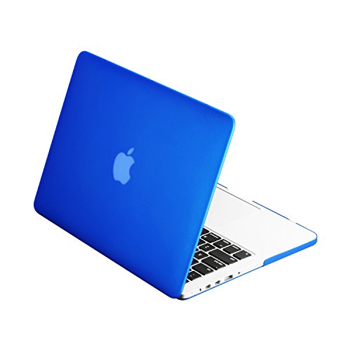 Top Case Royal Blue Rubberized Hard Case Cover for Apple MacBook Pro 13.3" with Retina Display Model: A1425 and A1502 (Release 2013) + Top Case Mouse Pad