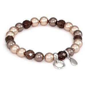  FOSSIL JF85212040 Charms Armband Stretch Perlen bronze Rauchquarz review