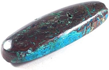 Gem Chrysocolla Pillow Cabochon: Native Gold, Silver etc Inclusions with Natural Vugs