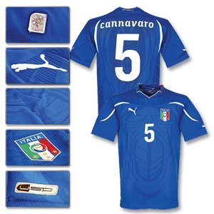 10-11 Italy Home Jersey   Cannavaro 5-L
