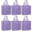 Reusable Grocery Tote Bag Solid Color 6 Pack