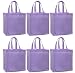Reusable Grocery Tote Bag Solid Color 6 Pack