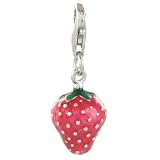 Produkt-Bild: Quiges Charms Anh&auml;nger Versilbert Erdbeere f&uuml;r Bettelarmband