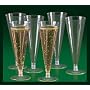 WEDDING - 100 PLASTIC CHAMPAGNE FLUTE GLASSES / cups