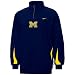 Nike Michigan Wolverines Navy Blue Conference 1/4 Zip Fleece Jacket