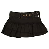 Girl's Guess Skort with Belt, Black, 12