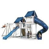 Monkey Playsystem Polymere Coated Wooden Swing Set White Package #3