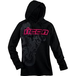 Icon Britton Women's Hoody Race Wear Sweatshirt - Black