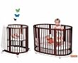Stokke Sleepi Crib & Mini System I - Walnut (Includes: 2 Mattresses, 1 Drape Rod)