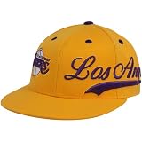 NBA adidas Los Angeles Lakers Gold Doubleheader 210 Fitted Hat (Small/Medium)