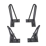 CARPETE　DIY家具用レッグ　テーブル脚　12インチ　ブラックシルバー
