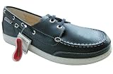 NEW $360 Mephisto Zebra Mens Boat Shoes Navy US 9.5