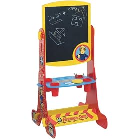 Fireman Sam Double Sided Chalk Board Easel