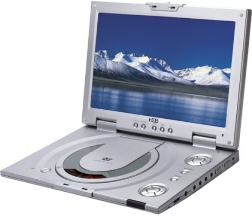 H&B 10.2" Portable LCD DVD Player with MPEG4 Support & Carry Case - Silver